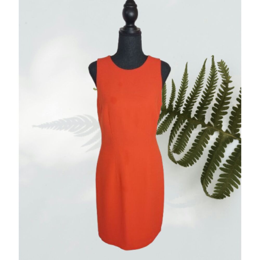 Orange Summer Sleeveless Dress by CDC / Size 8